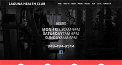 Desktop Screenshot of lagunahealthclub.com